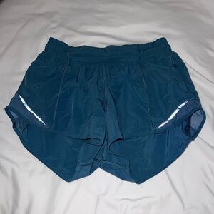 Blue Lululemon Hotty Hot shorts